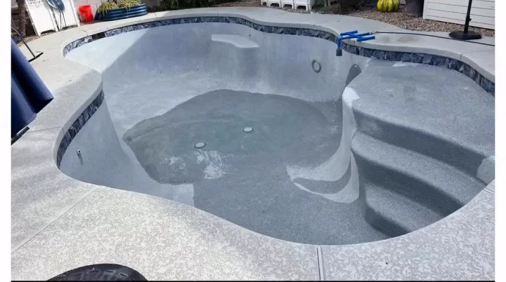 Same pool clean after the chlorine wash